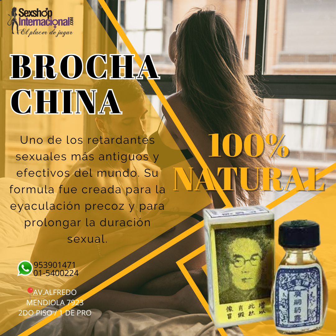 BROCHA CHINA -RETARDANTE-SEXSHOP LOS OLIVOS